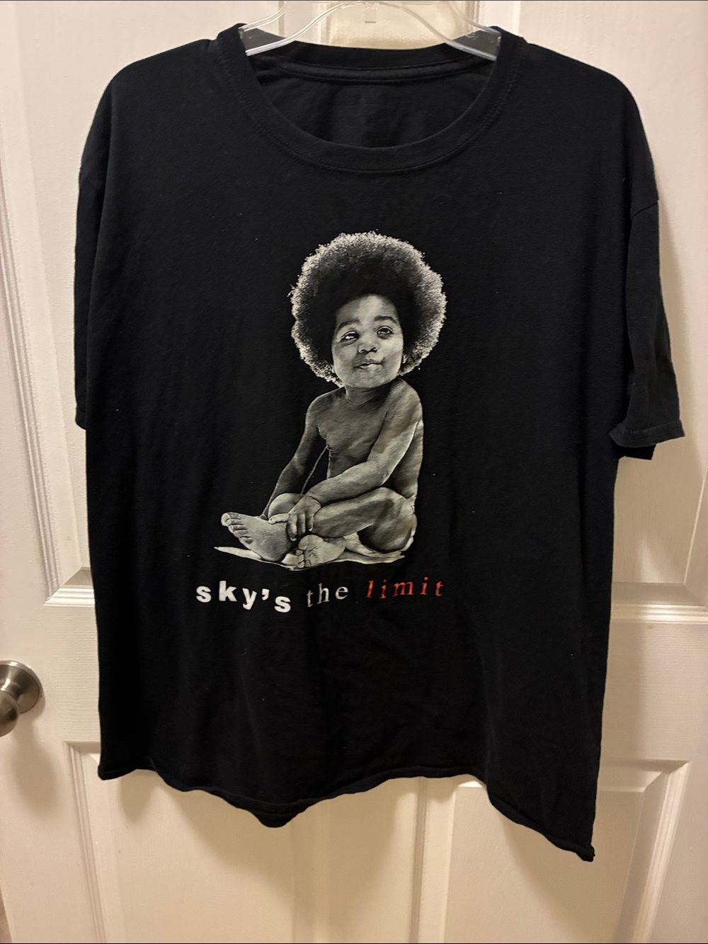 Notorious B.I.G Black Graphic Tee - "Sky's the Limit" Unisex